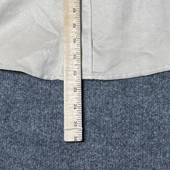 Knightsbridge Men's Satin Button Up Shirt XL Champagne Two Pocket Long Sleeve - Picture 8 of 15